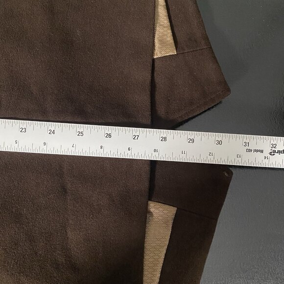 Vintage Jean Paul Germain Waistcoat Mens 4X Brown Cotton Suit Vest Western - Picture 14 of 14